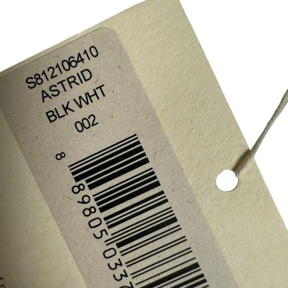 Mara Hoffman Astrid Black White Gingham Plaid Triangle Bikini Swim Top Size L - Picture 4 of 7